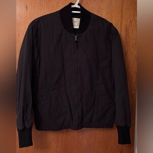 Aritzia Women Black Bomber Jacket